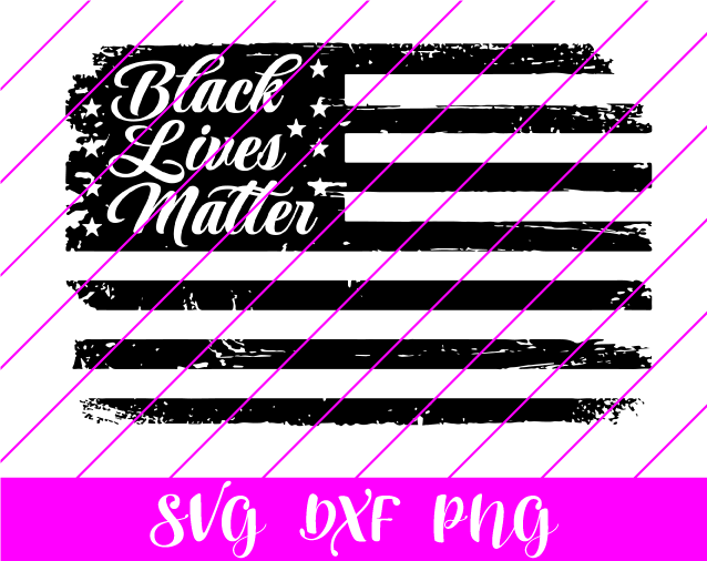 black lives matter usa flag svg